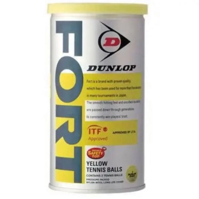 DUNLOP(ダンロップ)の【新品・未使用】60缶(120球) ダンロップ フォート FORT テニスボール スポーツ/アウトドアのテニス(ボール)の商品写真