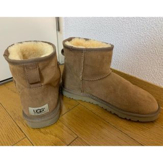 アグ(UGG)のUGG クラシックミニ　w8 チェスナット　ベージュ　ムートン　シープスキン(ブーツ)