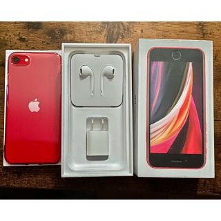 アップル(Apple)の【専用キャンプップ さん】 iPhoneSE2 RED128GB (スマートフォン本体)