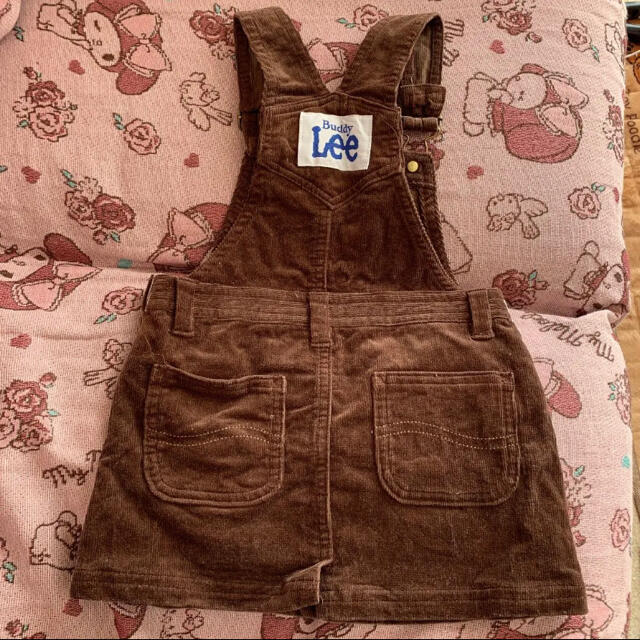 Lee(リー)のコーデュロイジャンパースカート サロペット キッズ/ベビー/マタニティのキッズ服女の子用(90cm~)(ワンピース)の商品写真