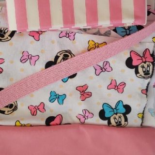 ♡みゆりく様専用♡入園グッズ　ミニーちゃん　リボン(バッグ/レッスンバッグ)