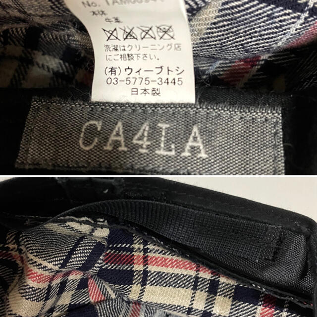 CA4LA(カシラ)の【美品】ca4la カシラ　キャスケット　牛革レザー レディースの帽子(キャスケット)の商品写真