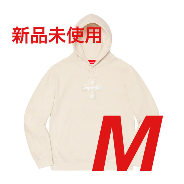 新品未使用 Cross Box Logo Hooded Natural M