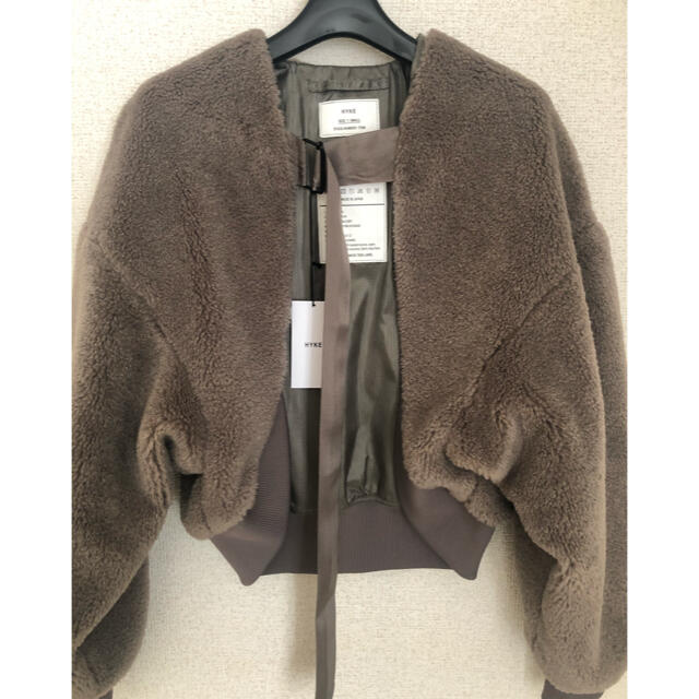HYKE - 未使用品 HYKEハイク FAUX SHEARLING BOLEROボレロの通販 by