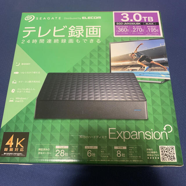 Seagate SGD-JMX030UBK 3TB 外付けハードディスクSeagate