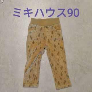 ミキハウス(mikihouse)のミキハウス パンツ 長ズボン 90 男の子 茶 総柄 コーデュロイ 秋冬物(パンツ/スパッツ)