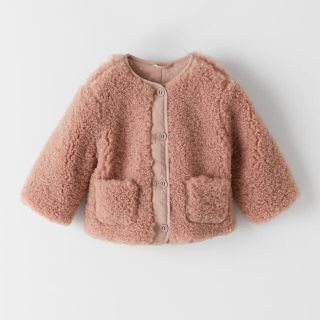 ザラキッズ(ZARA KIDS)のZARA エッセンシャルボア生地コート(ジャケット/上着)