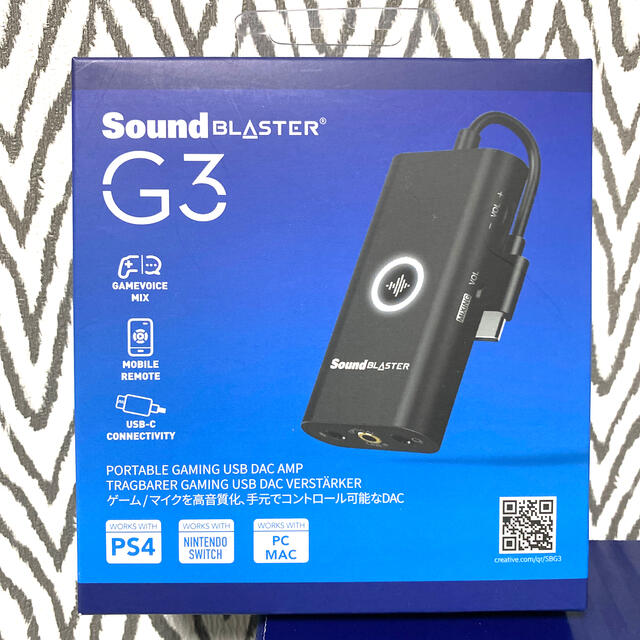 CREATIVE RECREATION(クリエイティブリクリエーション)のFPSなどに⭐︎Sound BLASTER G3 スマホ/家電/カメラのオーディオ機器(ヘッドフォン/イヤフォン)の商品写真