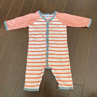 プチバトー(PETIT BATEAU)のプチバトー　6m/67cm  ロンパース  カバーオール(ロンパース)