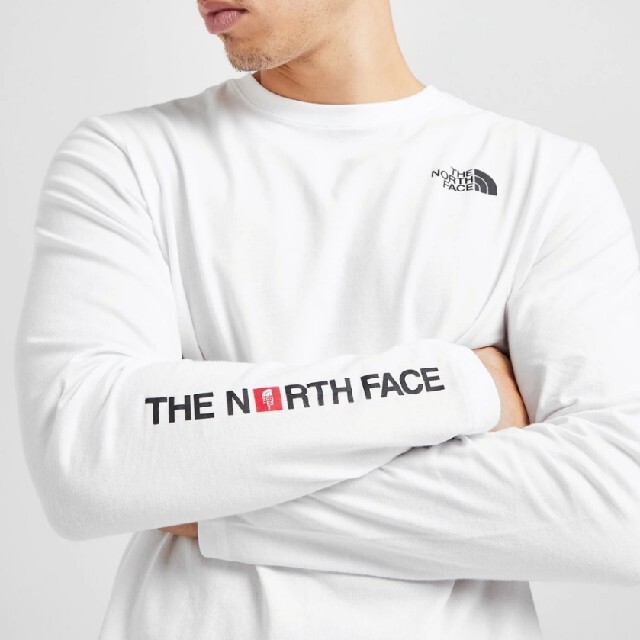 THE NORTH FACE(ザノースフェイス)のノースフェイス マウンテンプリントロングスリーブTシャツ 海外Mサイズ ロンT メンズのトップス(Tシャツ/カットソー(七分/長袖))の商品写真
