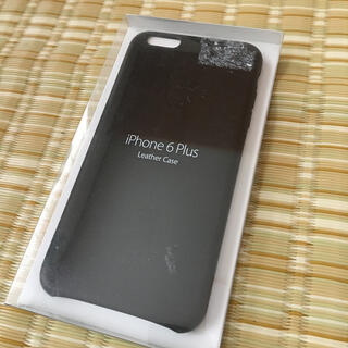 アップル(Apple)のiPhone 6plus 黒色　レザーカバー(iPhoneケース)