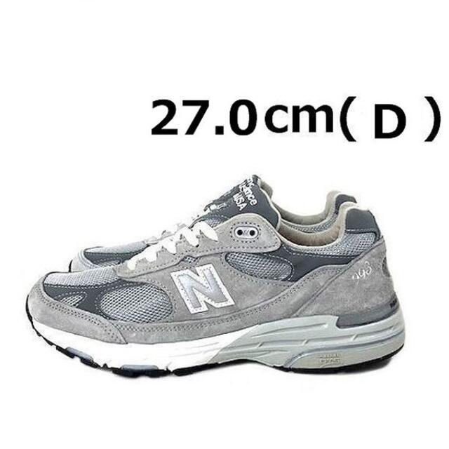 New Balance(ニューバランス)のニューバランスMR993GL(D//US9/27.0cm)グレー190303 メンズの靴/シューズ(スニーカー)の商品写真