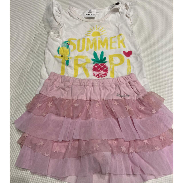 BeBe(ベベ)のサイズ80 夏服女の子セット キッズ/ベビー/マタニティのベビー服(~85cm)(Ｔシャツ)の商品写真