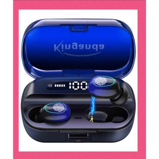 アイフォーン(iPhone)の【Kinganda ワイヤレスイヤホン Bluetooth 5.0 IPX7防水(ヘッドフォン/イヤフォン)