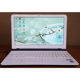 エヌイーシー(NEC)の美品Win10 LE150T/2957U/4G/500G/DVD/WLAN/カメ(ノートPC)