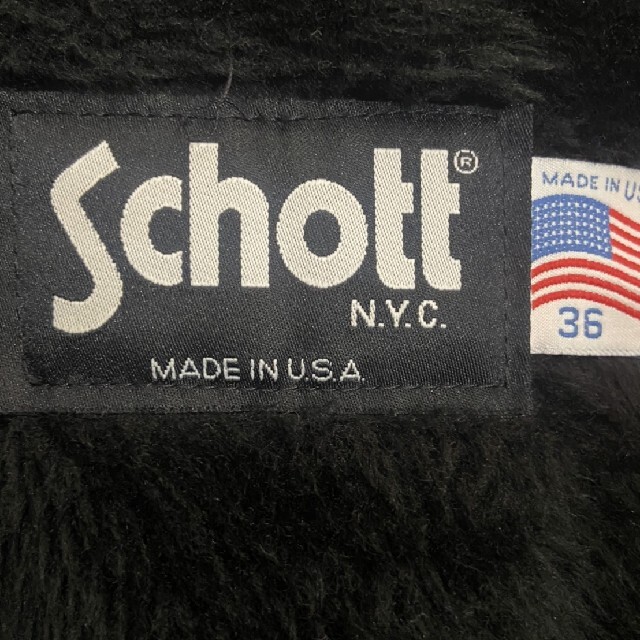 schott(ショット)の【最終値下げ】schoot シングルライダース　size36 インナー付き メンズのジャケット/アウター(ライダースジャケット)の商品写真