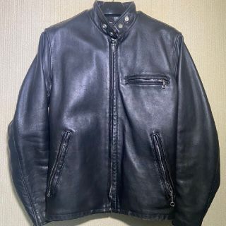 ショット(schott)の【最終値下げ】schoot シングルライダース　size36 インナー付き(ライダースジャケット)