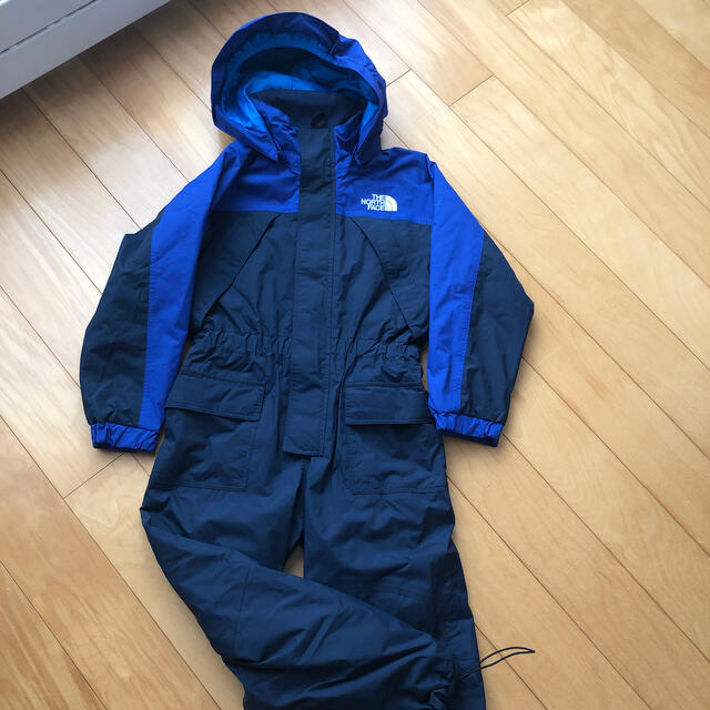 THE NORTH FACE キッズ スキーウェア つなぎブルー×ネイビー 美品-