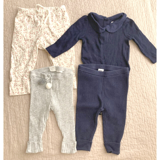 ベビーギャップ(babyGAP)の春服 3-6mまとめ売りgap baby  H &M (パンツ)