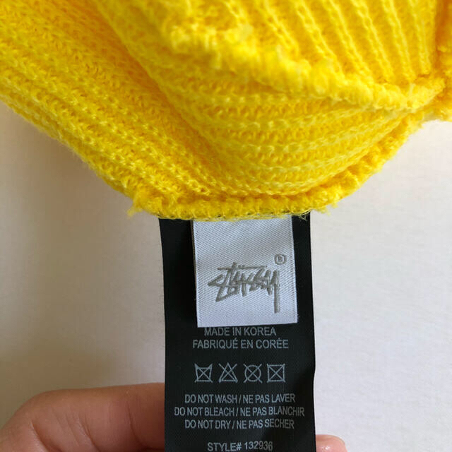 STUSSY(ステューシー)の【美品】stussy ニット帽　ビーニー　キャップ メンズの帽子(ニット帽/ビーニー)の商品写真