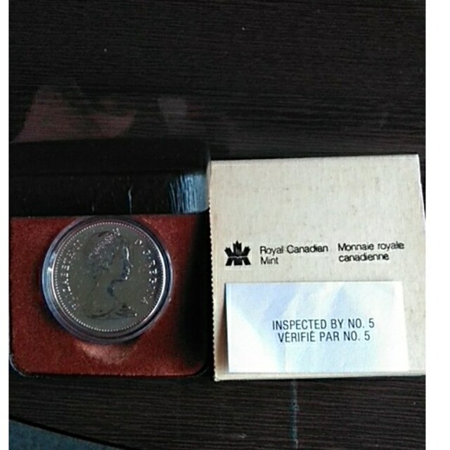 カナダ1980年1ドルプルーフ銀貨
