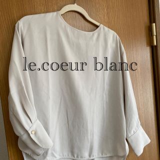 ルクールブラン(le.coeur blanc)のルクールブラン　ノーカラーブラウス(シャツ/ブラウス(長袖/七分))