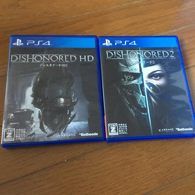 PlayStation4(プレイステーション4)のDishonored HD、Dishofnered2セット エンタメ/ホビーのゲームソフト/ゲーム機本体(家庭用ゲームソフト)の商品写真