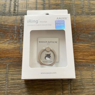 メゾンキツネ(MAISON KITSUNE')の【新品未使用】メゾンキツネ　スマホリング・IRINGフォックスヘッド(iPhoneケース)