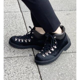 アパルトモンドゥーズィエムクラス(L'Appartement DEUXIEME CLASSE)のAP STUDIO 【FRACAP /フラカップ】ハラコ×レザーワークブーツ(ブーツ)