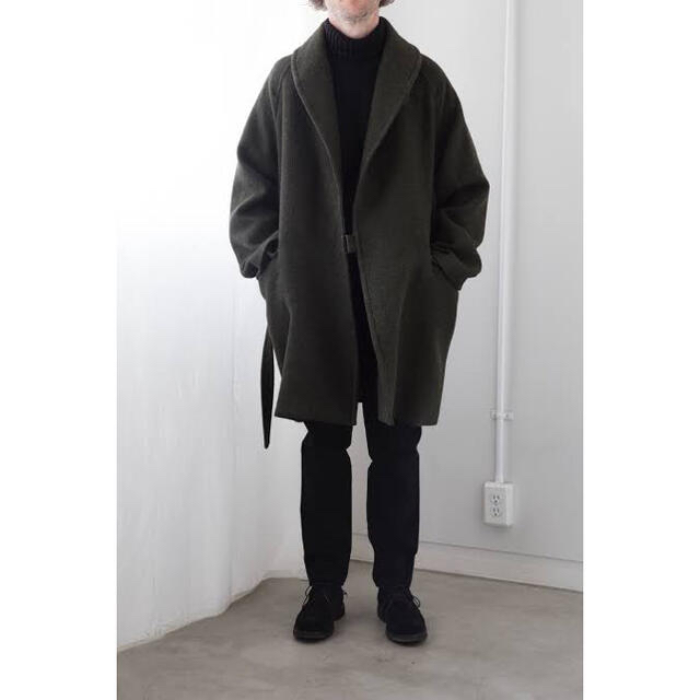 comoli ウールショールカラーコート　19aw