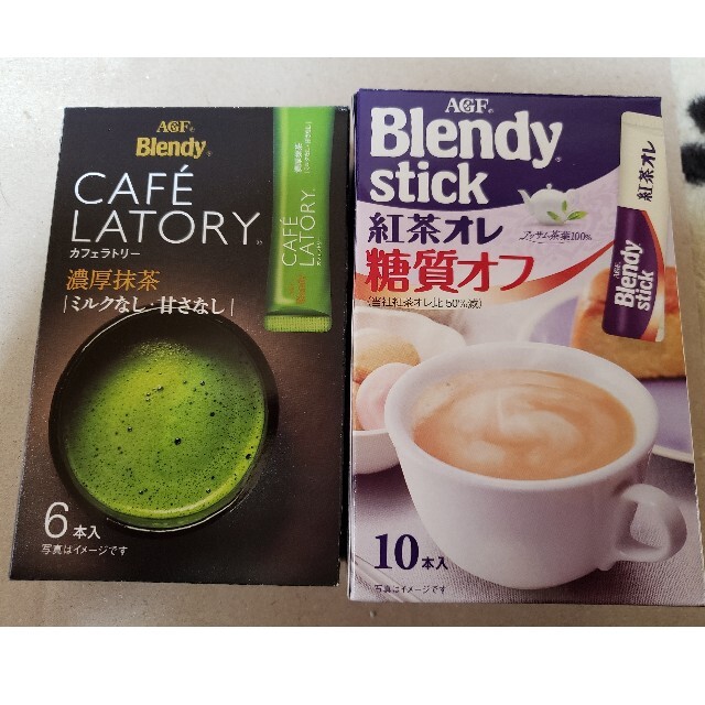 AGF(エイージーエフ)のスティック紅茶オレ＆濃厚抹茶 食品/飲料/酒の飲料(その他)の商品写真