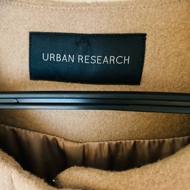 URBAN RESEARCH(アーバンリサーチ)のURBAN RESEARCH 二重織ノーカラーハーフコート レディースのジャケット/アウター(ノーカラージャケット)の商品写真