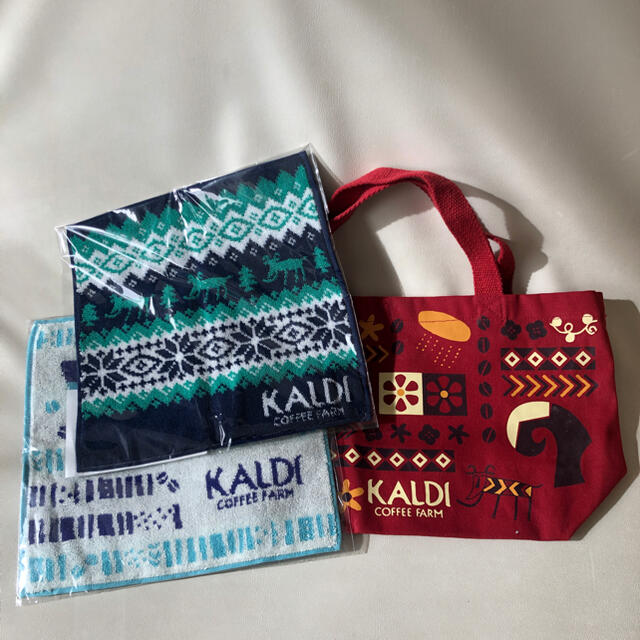 KALDI(カルディ)のカルディ　グッズ　３点 エンタメ/ホビーのコレクション(ノベルティグッズ)の商品写真