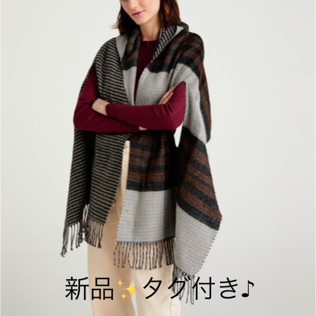 Sisley(シスレー)の新品✨タグ付き♪定価12,800円　軽やか　ニット　ケープ　大特価‼️　 レディースのジャケット/アウター(ポンチョ)の商品写真