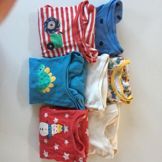 ムジルシリョウヒン(MUJI (無印良品))のfrugi セット オーガニックコットン フルーギ 肌着 ロンパース 長袖(ロンパース)