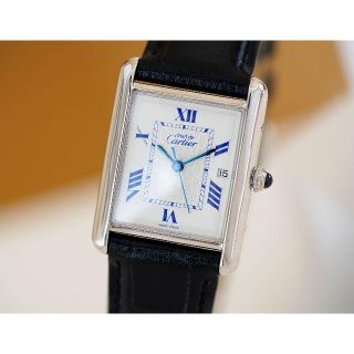 カルティエ(Cartier)の美品 カルティエ マスト タンク シルバー デイト LM Cartier(腕時計(アナログ))