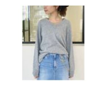 アパルトモンドゥーズィエムクラス(L'Appartement DEUXIEME CLASSE)のCashmere V/N Knitカシミア Ｖネック ニットグレー(ニット/セーター)