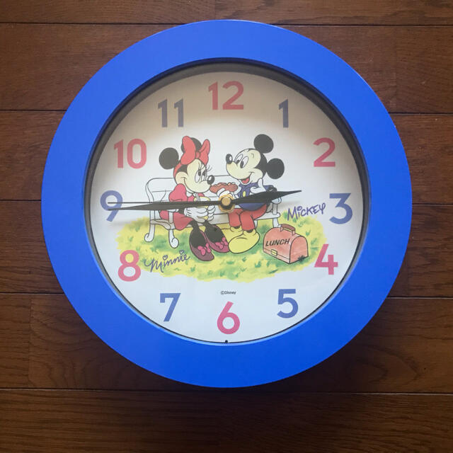 ミッキーマウス - ディズニー ミッキー&ミニー 円形 青色 ミッキーマウス - ディズニー ミッキー&ミニー 円形 青色