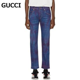 グッチ(Gucci)のGUCCI グッチ 18AW デニムパンツ ストレッチ センタープレス(デニム/ジーンズ)