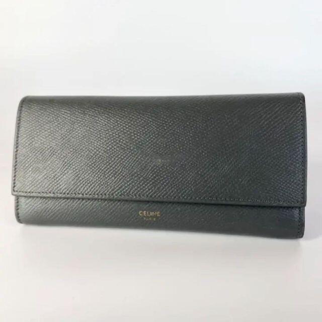 セリーヌ CELINE 長財布 ラージフラップ ウォレット - 財布