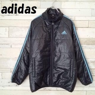 アディダス(adidas)の【人気】アディダス 3ストライプ 中綿ジャケット グレー サイズ150 キッズ(ジャケット/上着)