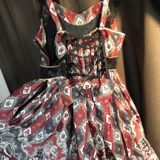 Angelic Pretty(アンジェリックプリティー)の道化師とウサギ＋ボンネットセッド レディースのワンピース(ひざ丈ワンピース)の商品写真