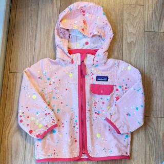 パタゴニア(patagonia)のパタゴニア バギーズ　ジャケット　アウター　ベビー　ピンク　12-18 (ジャケット/コート)