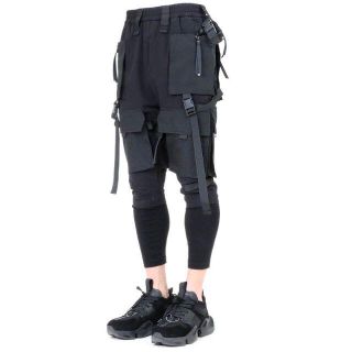 リックオウエンス(Rick Owens)の新品PUPIL TRAVEL変形レギンスドッキングニンジャパンツ１(ワークパンツ/カーゴパンツ)