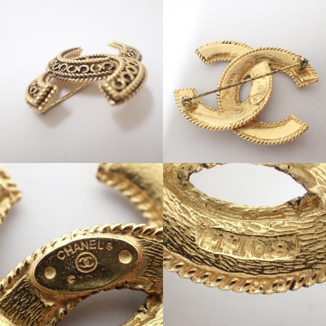 CHANEL - CHANEL シャネル 1108刻印 ココマークロゴ ヴィンテージの CHANEL - CHANEL シャネル 1108刻印 ココマークロゴ ヴィンテージの