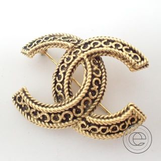 シャネル(CHANEL)のCHANEL シャネル 1108刻印 ココマークロゴ ヴィンテージ(ブローチ/コサージュ)