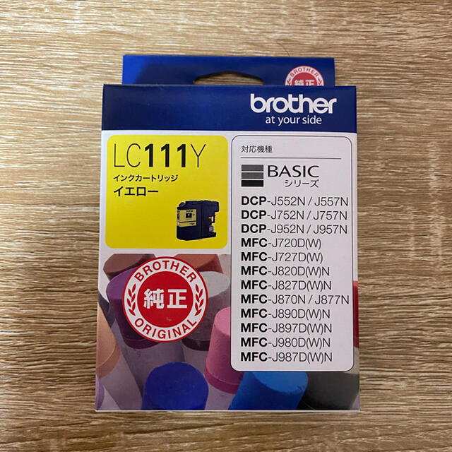 brother(ブラザー)のbrother LC111Y インクカートリッジ　イエロー スマホ/家電/カメラのスマホ/家電/カメラ その他(その他)の商品写真