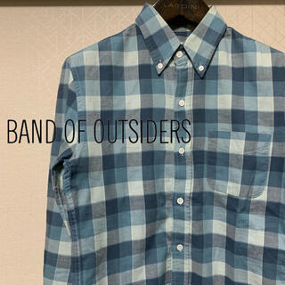 バンドオブアウトサイダーズ(BAND OF OUTSIDERS)の【美品】BAND OF OUTSIDERS ボタンダウンチェックシャツ(シャツ)