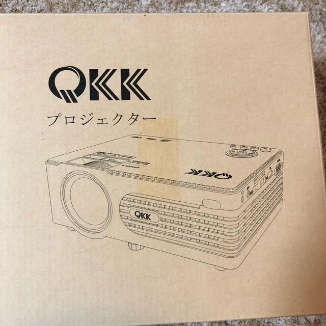 プロジェクター　2200ルーメン　QKK スマホ/家電/カメラのテレビ/映像機器(プロジェクター)の商品写真