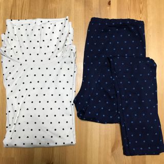 ユニクロ(UNIQLO)のヒートテック　長袖ハイネック&スパッツ(下着)